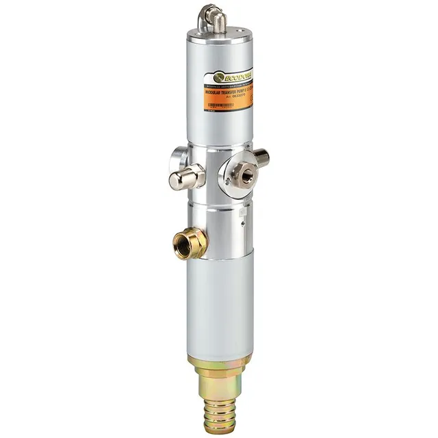Trykkluftdrevet oljepumpe 1:1 23 l/min, Teflon-pakninger 