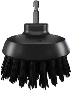 VIKAN HyDrive rundbørste Ø90 mm Ekstra stiv bust, sort