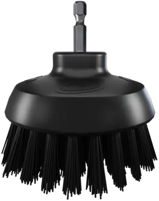 VIKAN HyDrive rundbørste Ø90 mm Ekstra stiv bust, sort