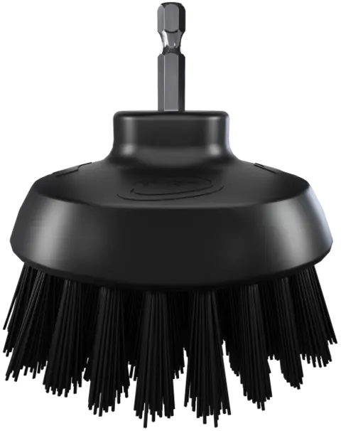 VIKAN HyDrive rundbørste Ø90 mm Ekstra stiv bust, sort 