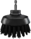 VIKAN HyDrive rundbørste Ø90 mm Ekstra stiv bust, sort