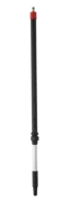 VIKAN teleskopskaft med klikkobling 100-160 cm, vanngjennomløp, sort