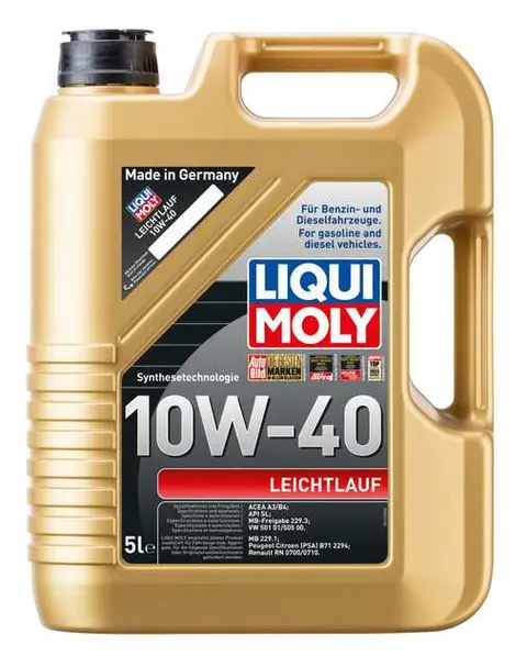 Liqui Moly Leichtlauf 10W-40 5 l Motorolje 