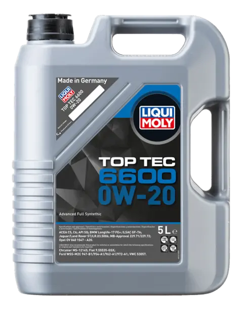 Liqui Moly Top Tec 6600 0W-20 5 l Motorolje 