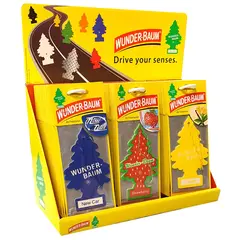 Wunder-Baum Mix diskdisplay 72 stk 24 jordbær, 24 vanilje og 24 New Car