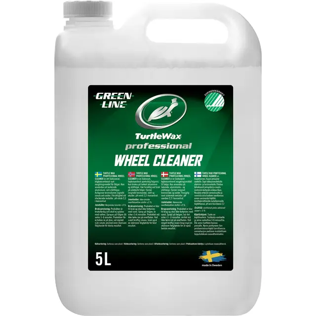 Turtle Wax Pro Wheel Cleaner 5 l Greenline syrebasert felgrens 