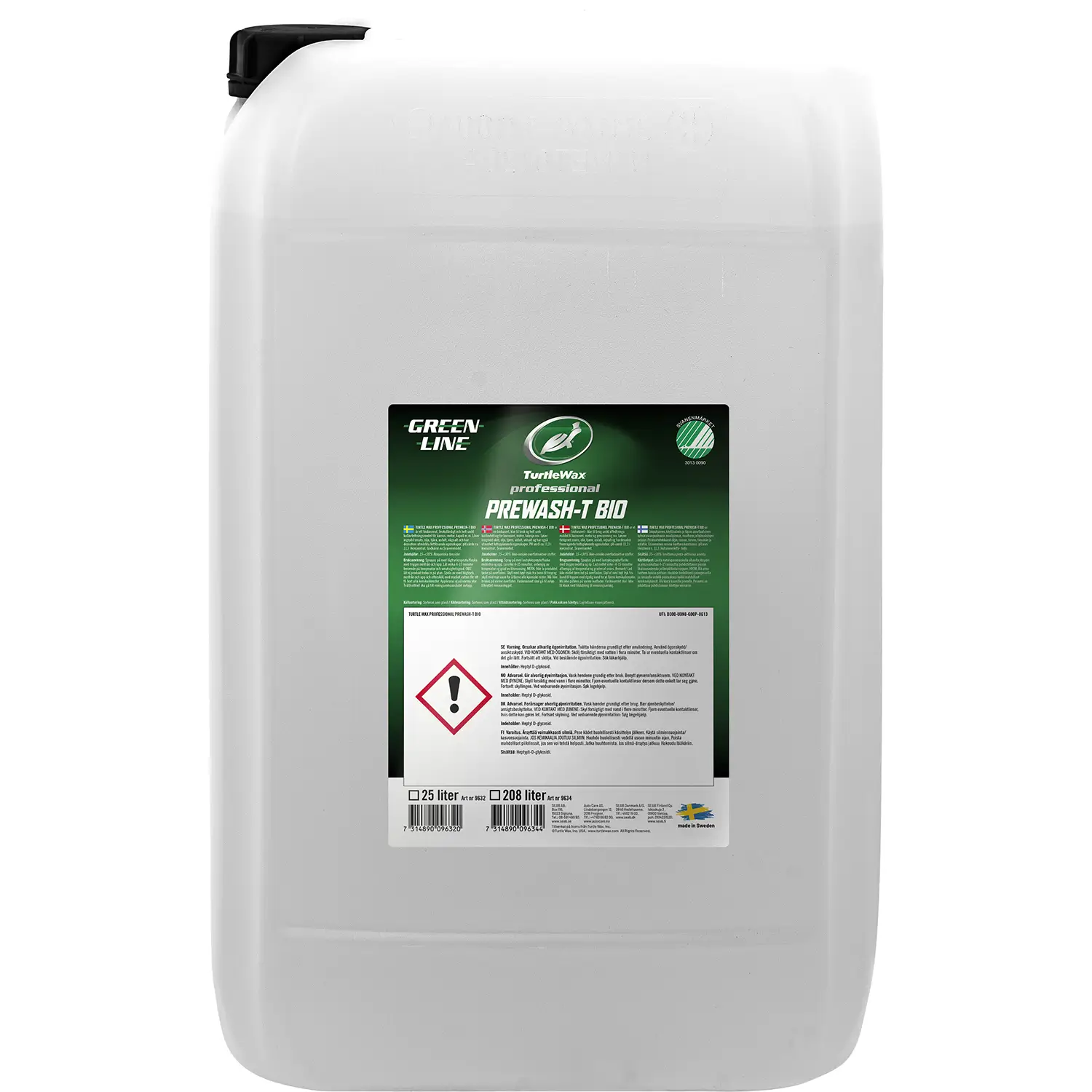 Turtle Wax Pro Prewash-T BIO 25 l Greenline biobasert avfetting