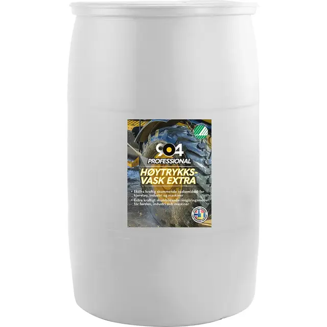 904 Pro høytrykksvask Extra 200 l Alkalisk konsentrat, blanding 1:20-1:50 