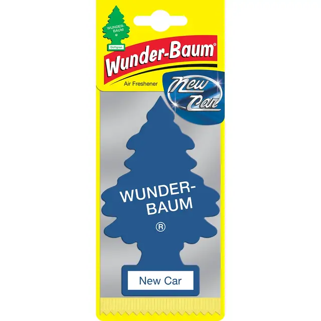 Wunder-Baum New Car luftfrisker Duft av skinn og krydder, 1-pakning 