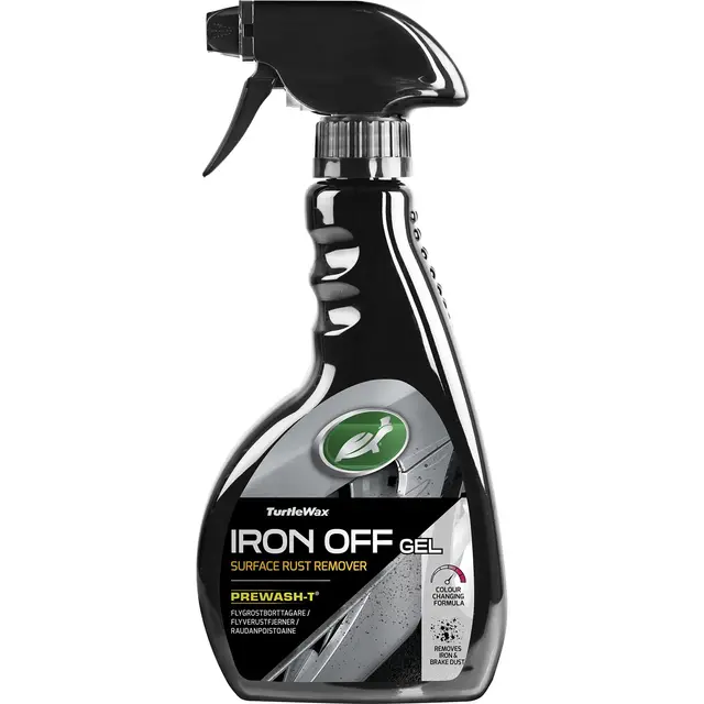 Turtle Wax Iron Off Gel flyverustrens Fjerner metallpartikler og bremsestøv 
