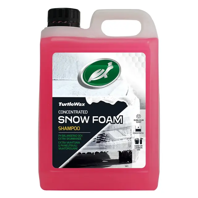 Turtle Wax Snow Foam bilshampo Skummende vask med svamp eller skumkanon 