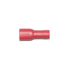 Abiko flatstifthylse 6,3 mm hunn rød A1507FLF, helisolert