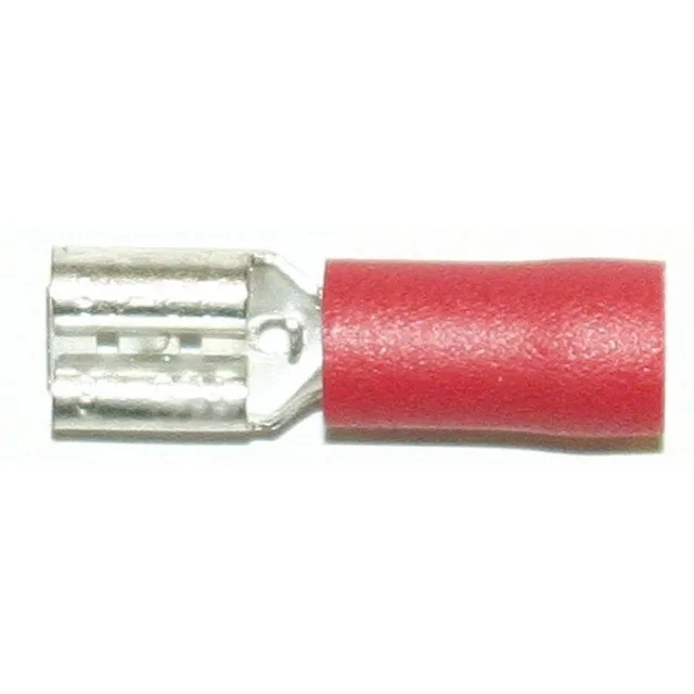 Abiko flatstikker 4,8 mm hunn rød A1504FL8 