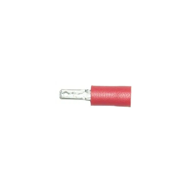 Abiko flatstikker 2,8 mm² hann rød A0503H, isolert kabelsko 