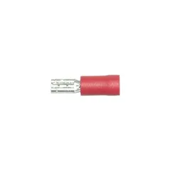 Abiko flatstikker 2,8 mm hunn rød A0503FL8, isolert kabelsko