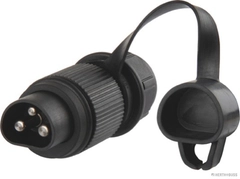 Herth+Buss Plug 3-Pin, 6 - 24 V