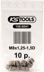 KS Tools løsgjenger M8X1,25 l.10,8 10PK