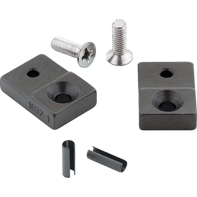 Hazet Reservedelsett: 1 par pregekjever 15 mm brede | 2 skruer | 2 spennhylser 