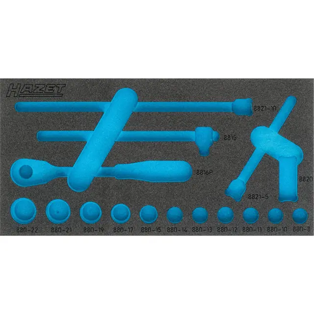 Hazet Tokomponents mykskuminnlegg L x B: 342 mm x 172 mm 