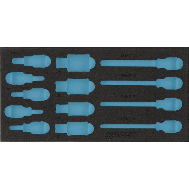 Hazet Tokomponents mykskuminnlegg L x B: 342 mm x 172 mm 