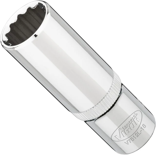 VIGOR Pipe 18 mm 1/2" 12-kant lang Art.nr. V7512L-18 