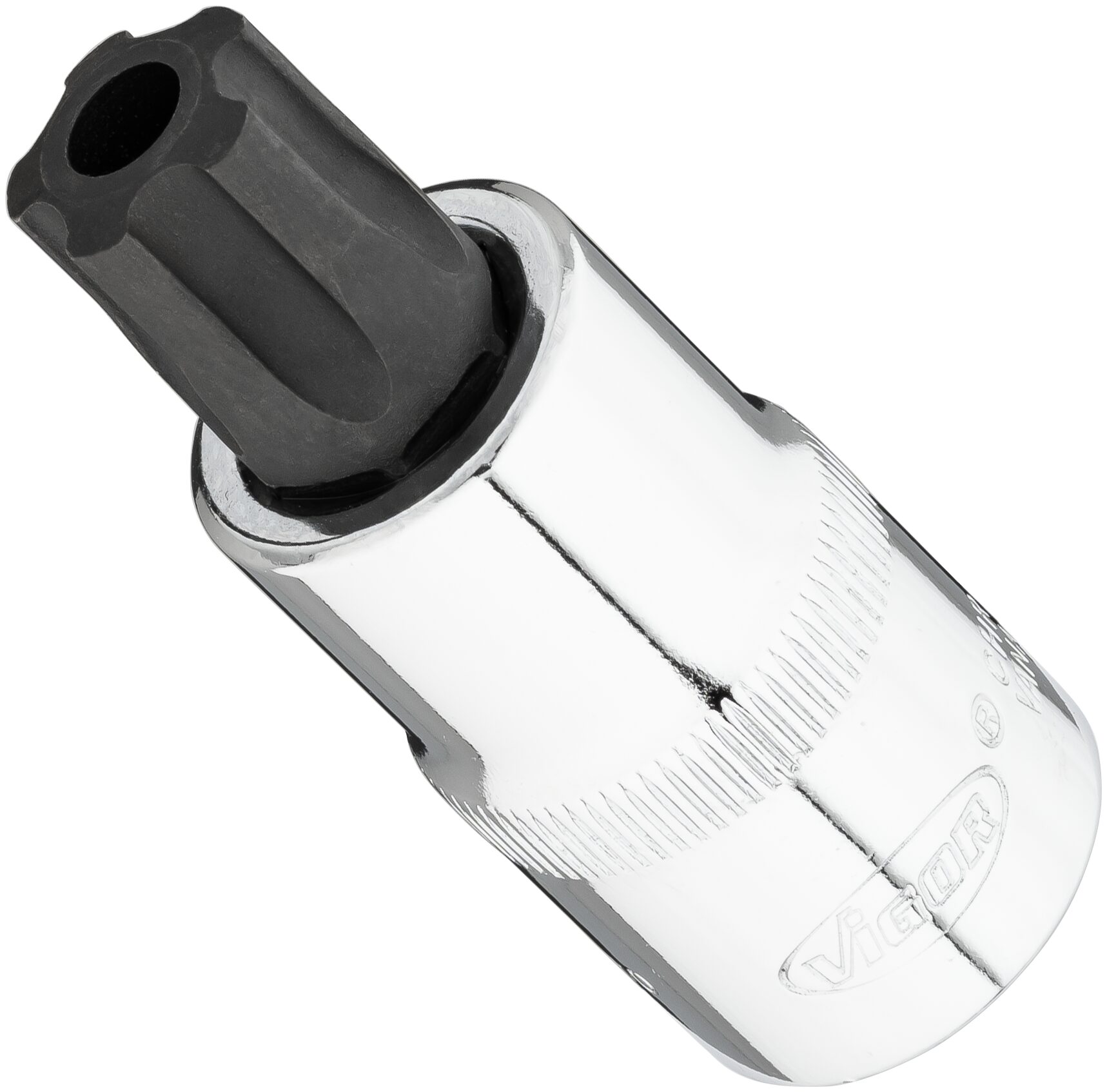 VIGOR Skrutrekkerinnsats T60+H 1/2" Innvendig profil med 5 avrundede