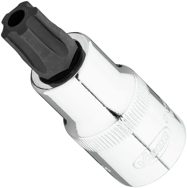 VIGOR Skrutrekkerinnsats T55+H 1/2" Innvendig profil med 5 avrundede 