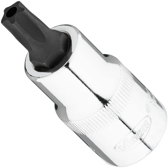 VIGOR Skrutrekkerinnsats T45+H 1/2" Innvendig profil med 5 avrundede 