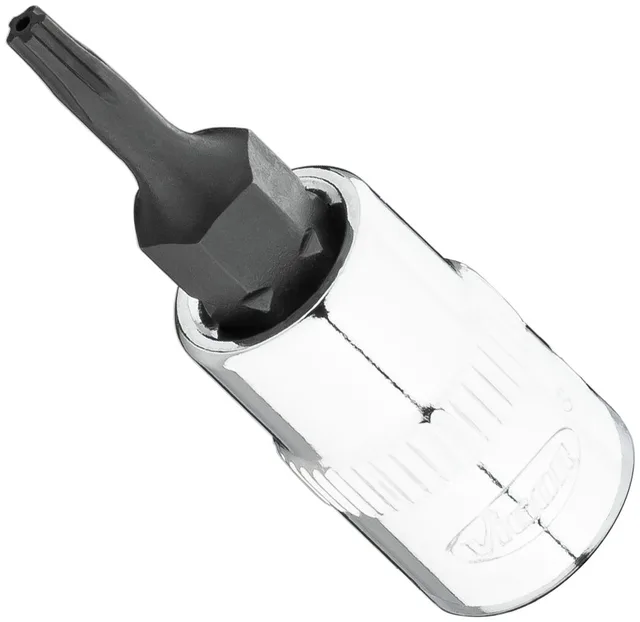 VIGOR Skrutrekkerinnsats T8+H 1/4" Innvendig profil med 5 avrundede 