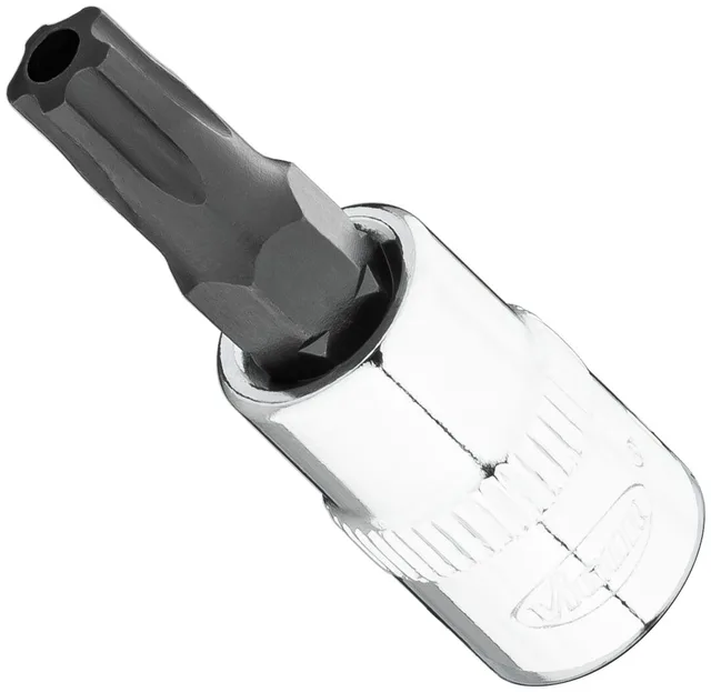 VIGOR Skrutrekkerinnsats T30+H 1/4" Innvendig profil med 5 avrundede 