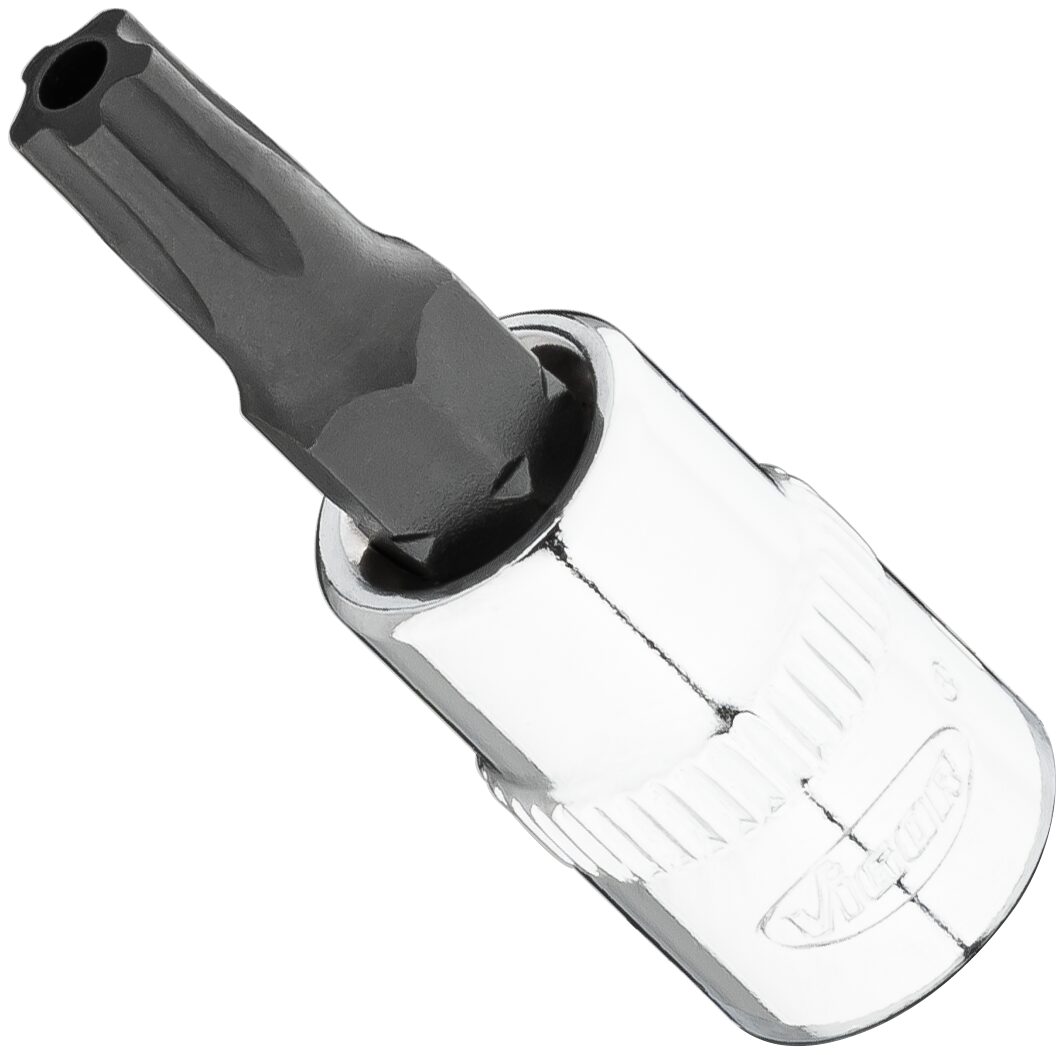 VIGOR Skrutrekkerinnsats T27+H 1/4" Innvendig profil med 5 avrundede