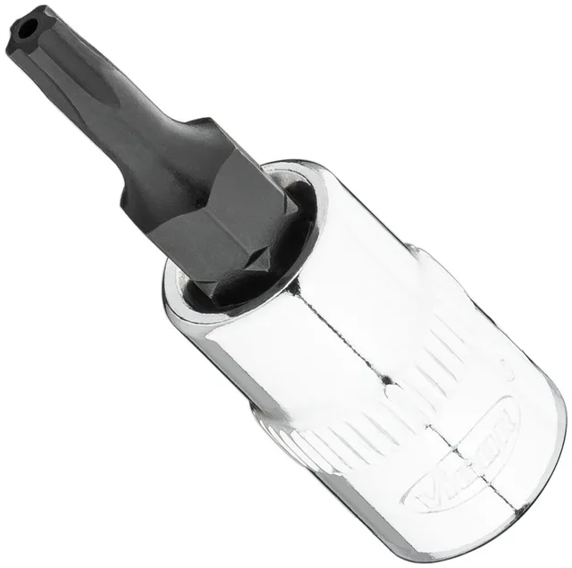 VIGOR Skrutrekkerinnsats T15+H 1/4" Innvendig profil med 5 avrundede 