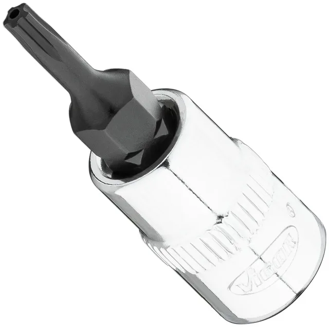 VIGOR Skrutrekkerinnsats T10+H 1/4" Innvendig profil med 5 avrundede 
