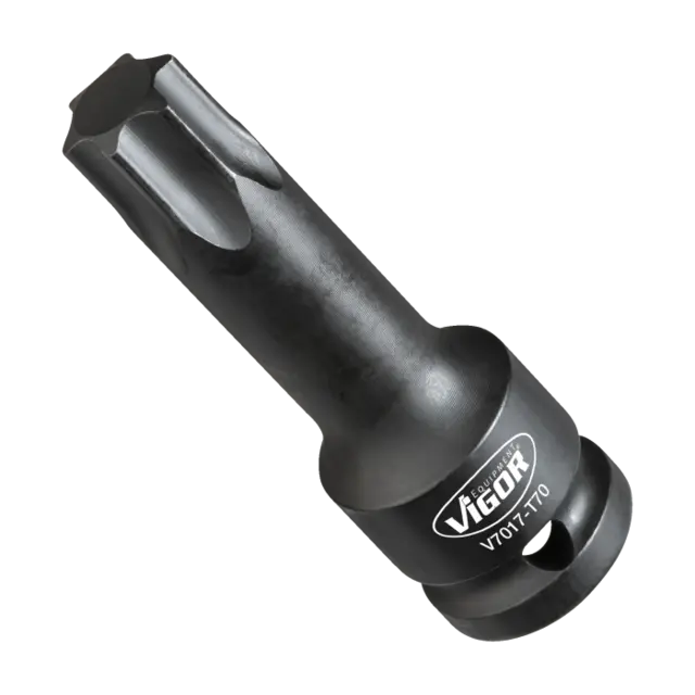 VIGOR slagbits T70 1/2" Torx Mål: 78 mm 