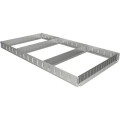 VIGOR Skilleplate-sett serie XL 6 deler Varmegalvanisert overflate forhindrer