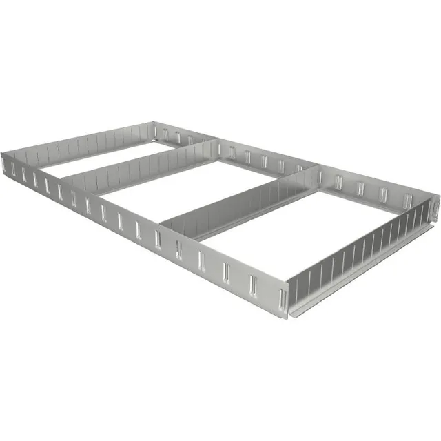 VIGOR Skilleplate-sett serie XL 6 deler Varmegalvanisert overflate forhindrer 