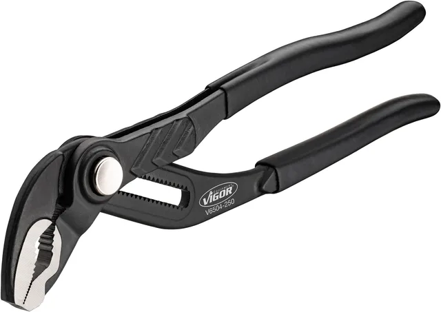 VIGOR Vannpumpetang 250 mm med trykknapp Mål: 250 mm 