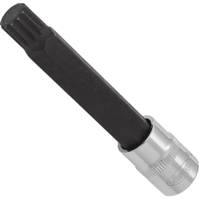 VIGOR Skrutrekkerinnsats M12 3/8" XZN Mål: 93 mm, for manuell bruk 