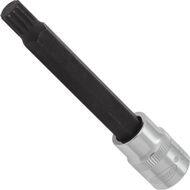 VIGOR Skrutrekkerinnsats M9 3/8" XZN Mål: 93 mm, for manuell bruk 