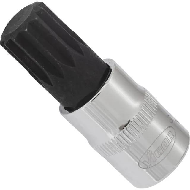VIGOR Skrutrekkerinnsats M14 3/8" XZN Mål: 48 mm, for manuell bruk 