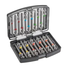 VIGOR Bitsboks 22 deler 1/4" Sikker oppbevaring av bits