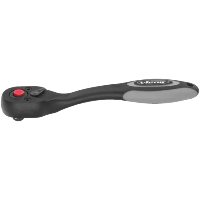 VIGOR Fintannet vendbar skralle 150 mm 72 tenner, 5° arbeidsvinkel 