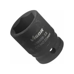 VIGOR Slagpipe 22 mm 1/2" 6-kant kort Mål: 82 mm