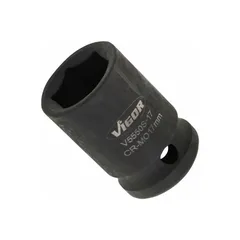 VIGOR Slagpipe 17 mm 1/2" 6-kant kort Mål: 82 mm