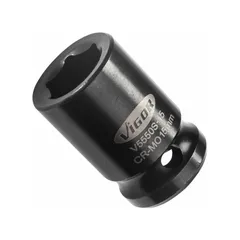 VIGOR Slagpipe 15 mm 1/2" 6-kant kort Mål: 82 mm