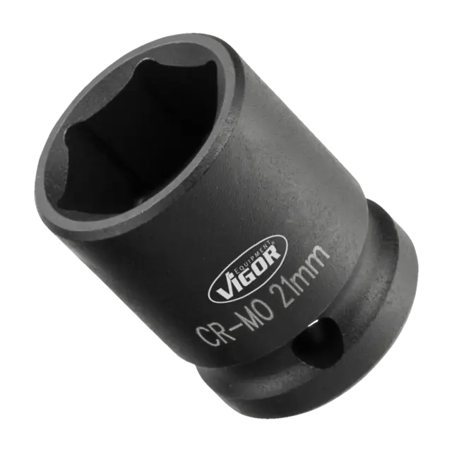 VIGOR Slagpipe 13 mm 1/2" 6-kant kort Mål: 82 mm 