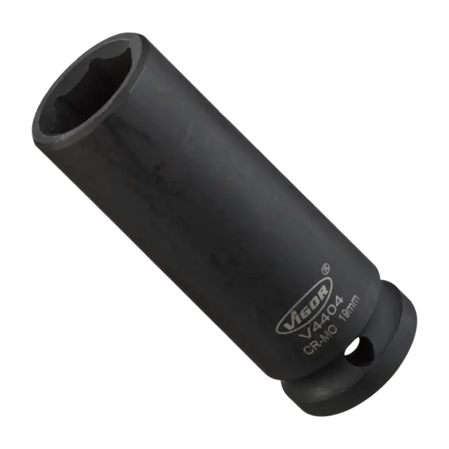 VIGOR Slagpipe 19 mm 1/2" 6-kant lang Mål: 42 mm 