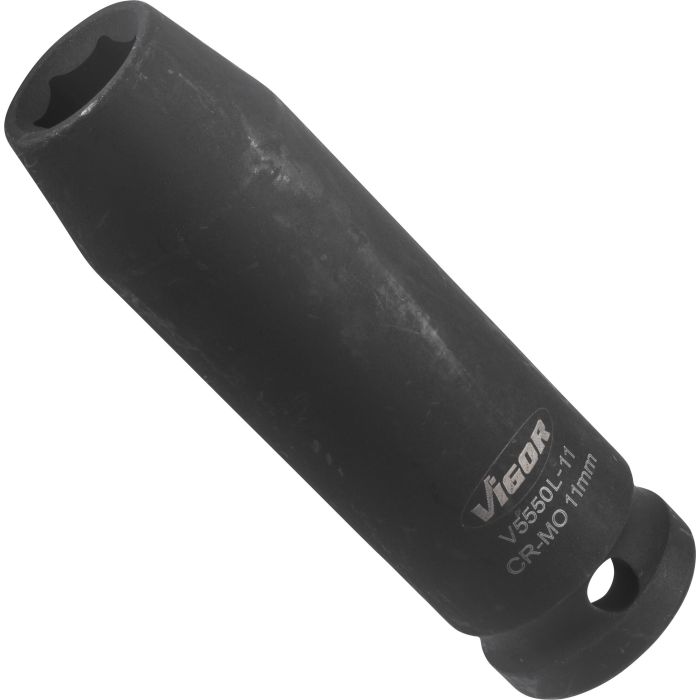 VIGOR Slagpipe 11 mm 1/2" 6-kant lang Mål: 42 mm