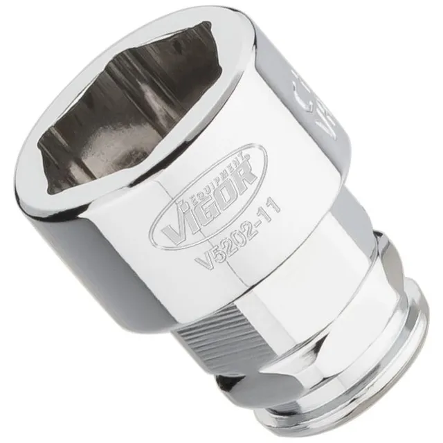 VIGOR Pipe 11 mm 1/4" 6-kant superflat Direkte plassering på skruforbindelsen 