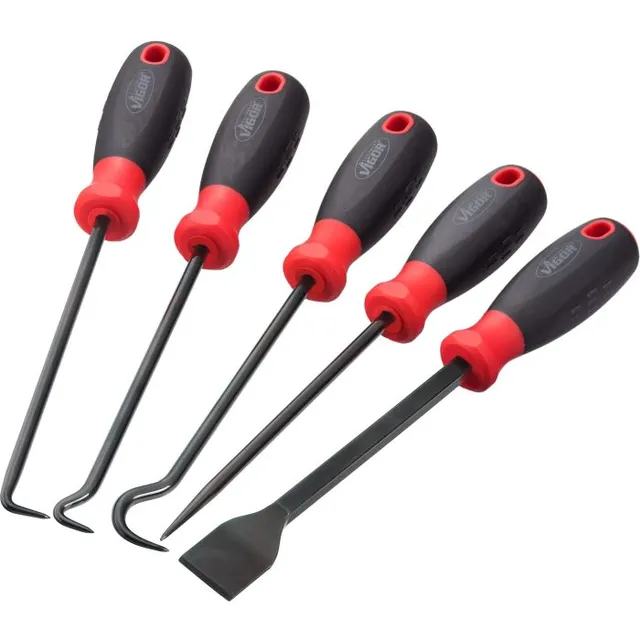 VIGOR Krok- og avskraper-sett 5 deler Mål: 260 mm 
